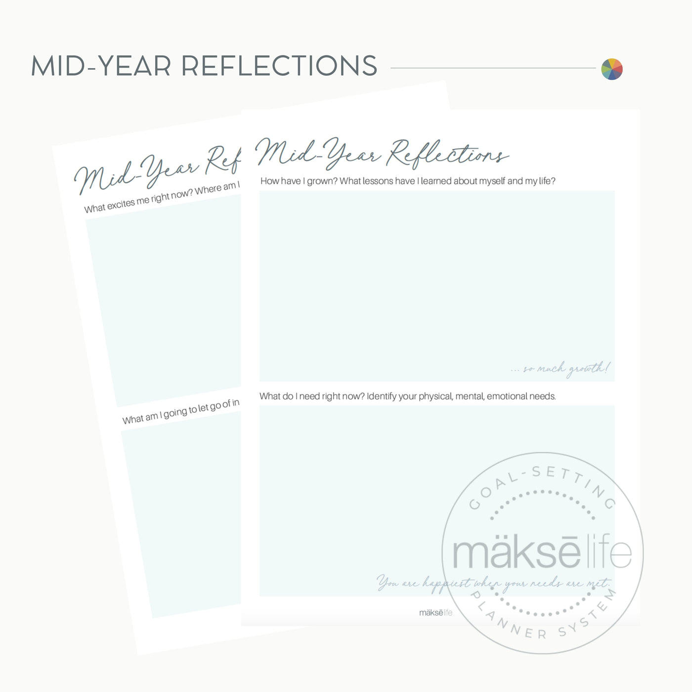 Mid-Year Reflections | Free Printable