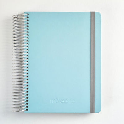 Quarterly Undated Goal-Setting + Daily Planner - Sky